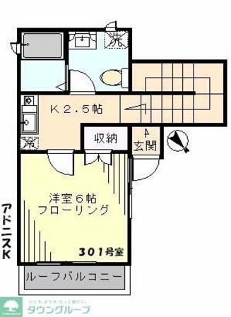 アドニスKの物件間取画像